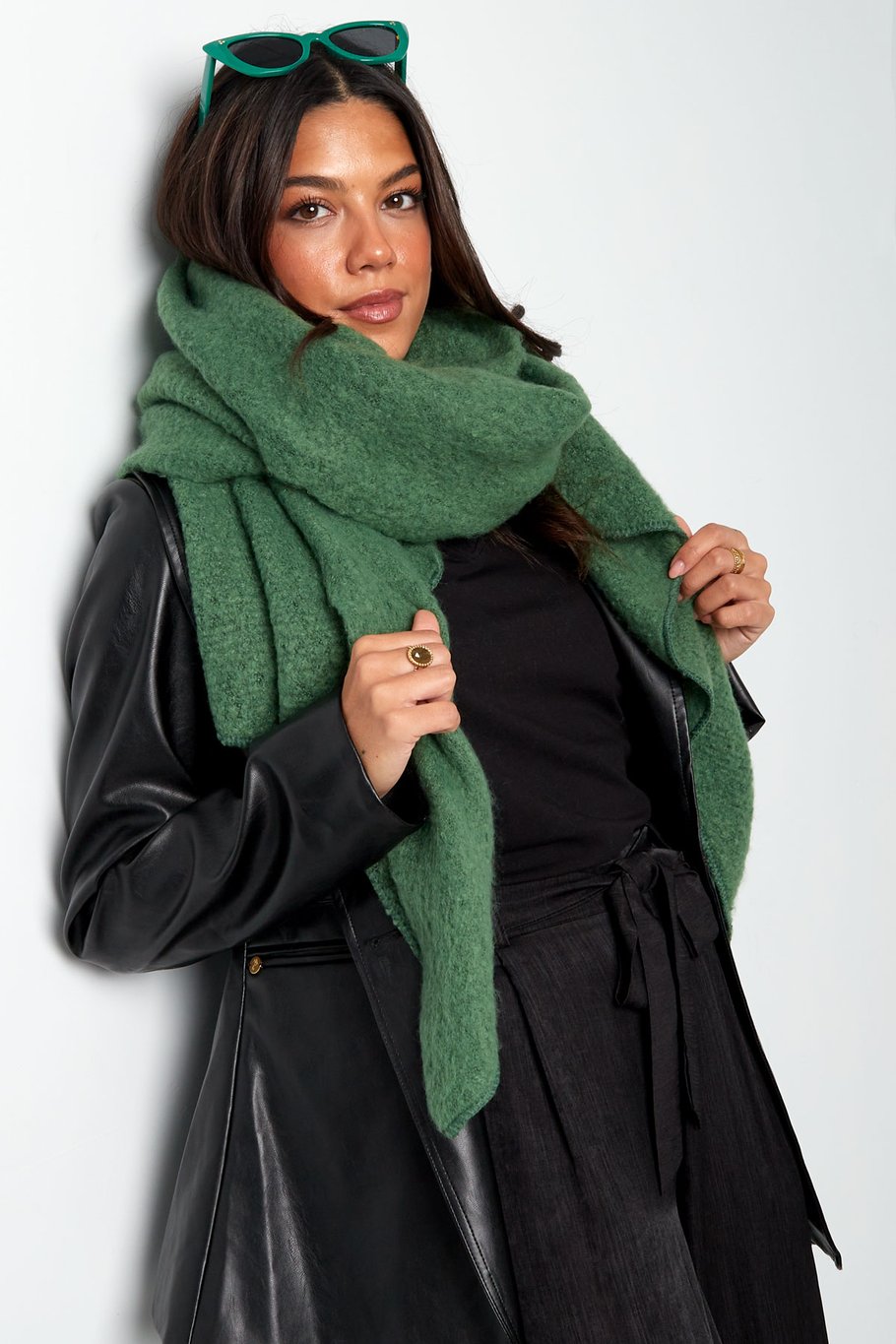 Weicher Winterschal Koralle Polyester Bild4
